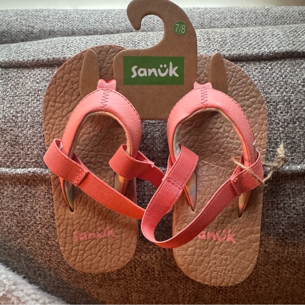 Sanuk Kids Coral Sandals girls 7/8